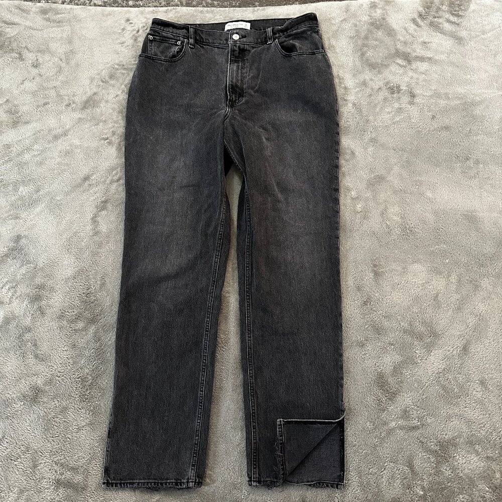 Abercrombie & Fitch Black Straight Leg Jeans